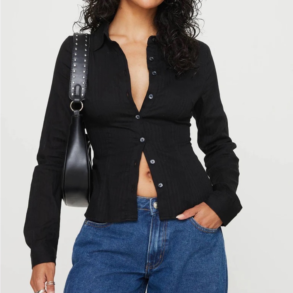 Black Button-Up Shirt